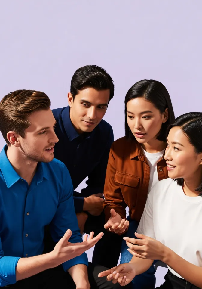 Personas en sesión motivacional grupal