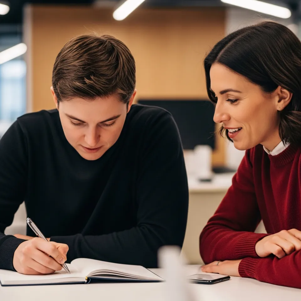 Anotaciones durante sesión de coaching individual